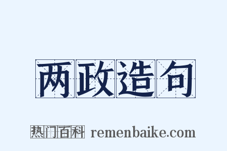 两政造句是什么意思的图片